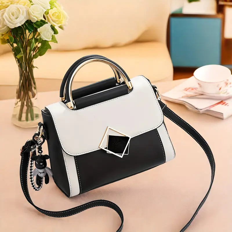 Sac bandoulière chic pour femme matiere skai